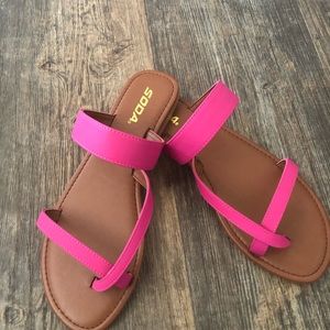Pink sandals